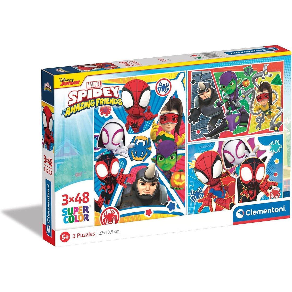 MARVEL SPIDEY & HIS AMAZING FRIENDS 3X48 PUZZLE [25282] – The Fun Factory