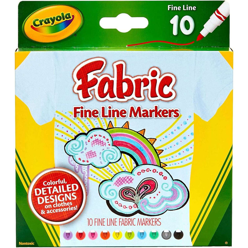 FINE LINE FABRIC MARKERS 10 PACK    [8626]