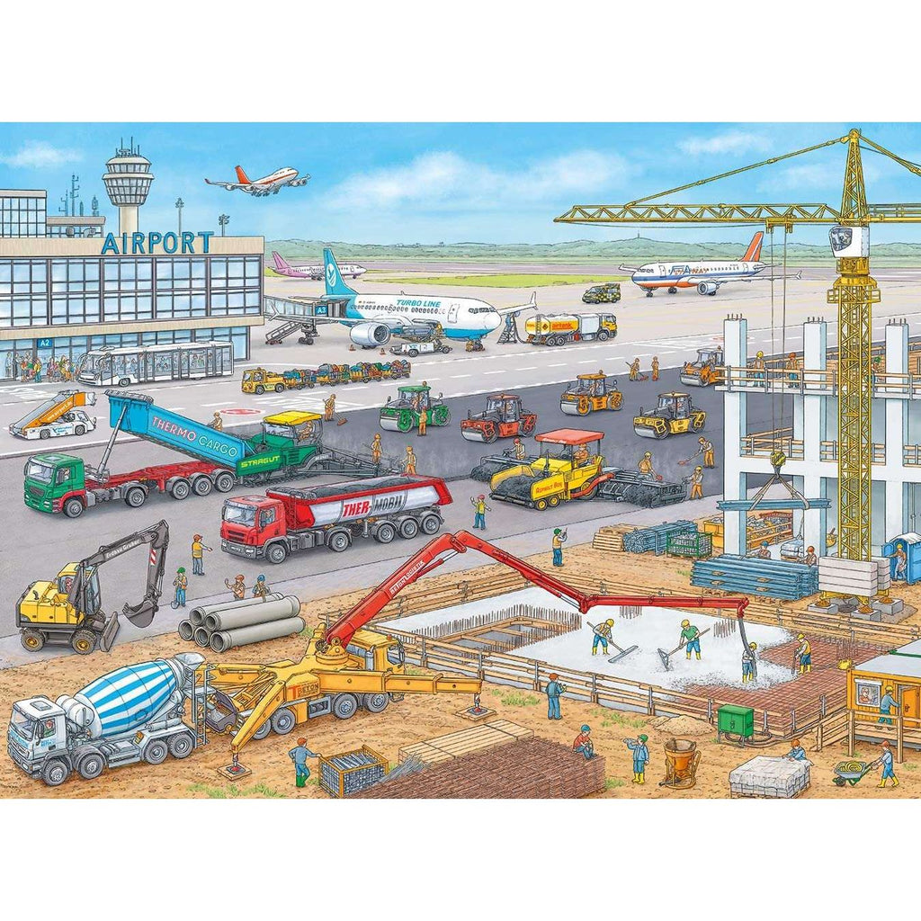 CONSTRUCTION AT THE AIRPORT 100PCS PUZZLE              [10624]