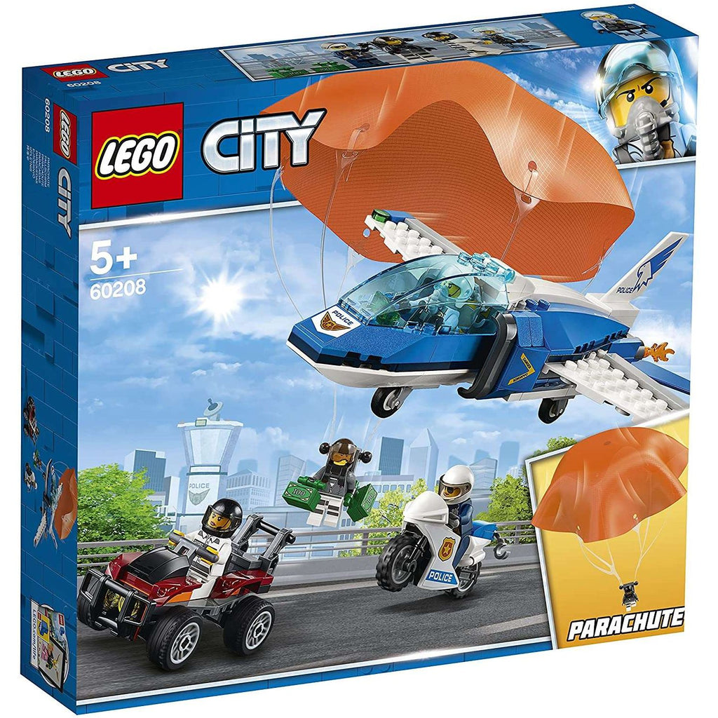 CITY SKY POLICE PARACHUTE ARREST - 60208