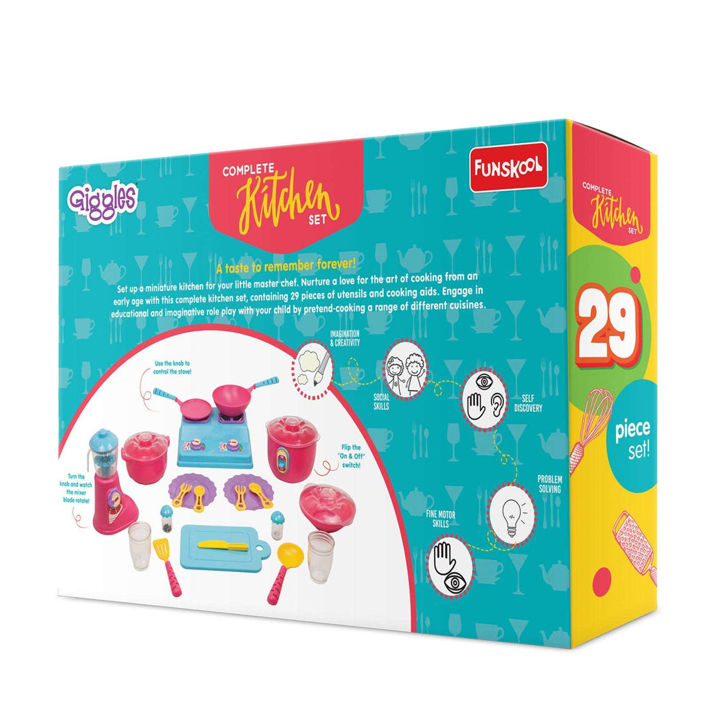 COLOURFUL PRETEND AND PLAY KITCHEN SET  [8561]