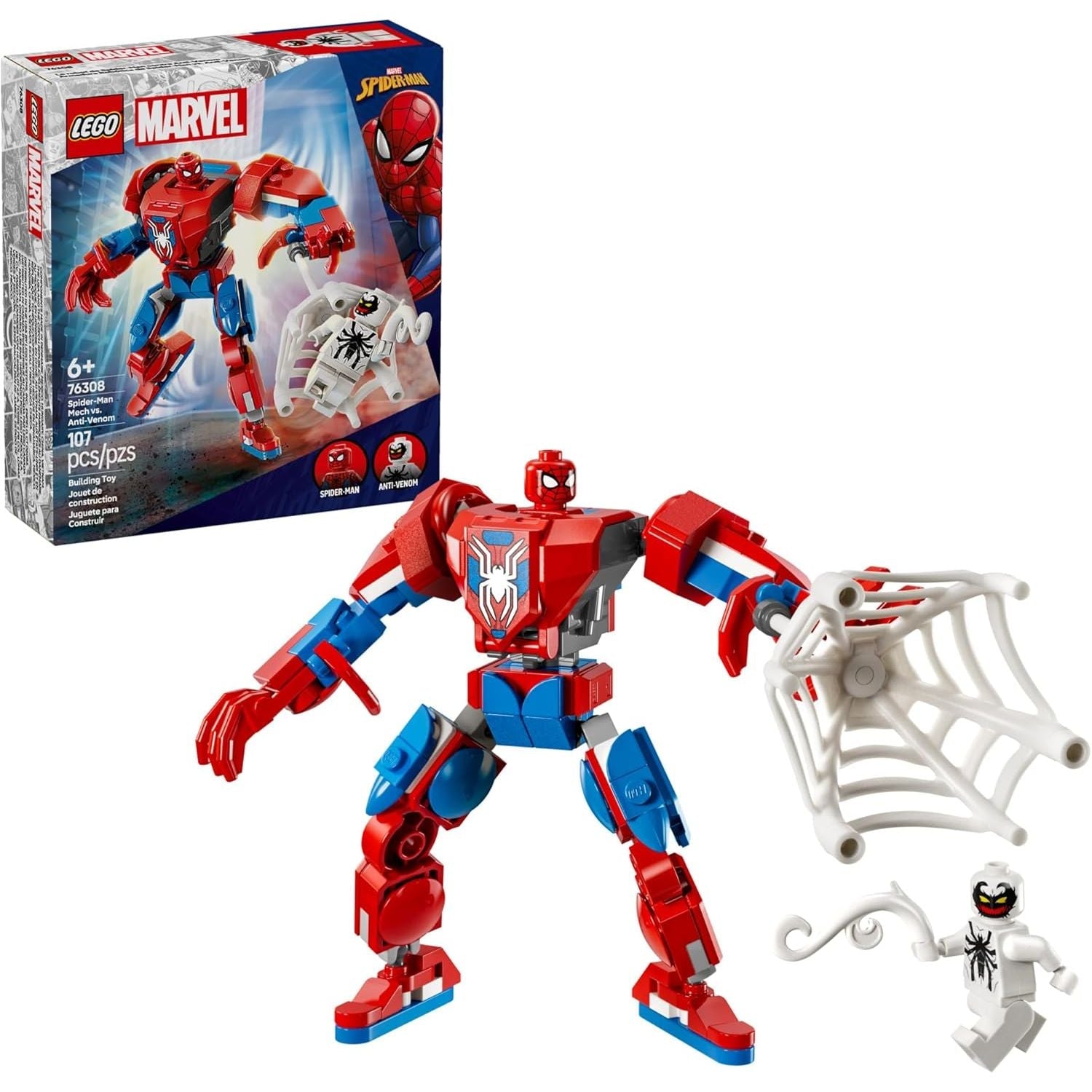 MARVEL® SPIDER-MAN MECH VS ANTI VENOM 76308 – The Fun Factory